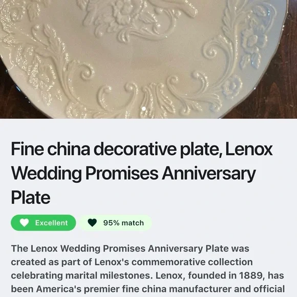 Lenox Cream Embossed Vintage Bird & Floral Dinner Plate - Picture 3 of 4